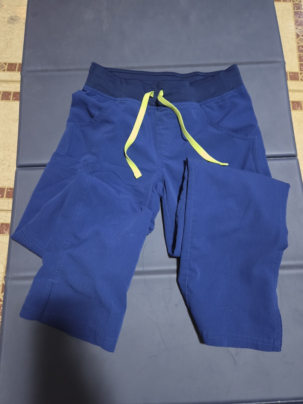 Kids Blue Drawstring Jogger Pants